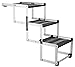 TRIXIE 39376 robuste Faltbare Aluminium-Treppe für Haustiere bis zu 75 kg, höhenverstellbar von 49,5 bis 69,5 cm