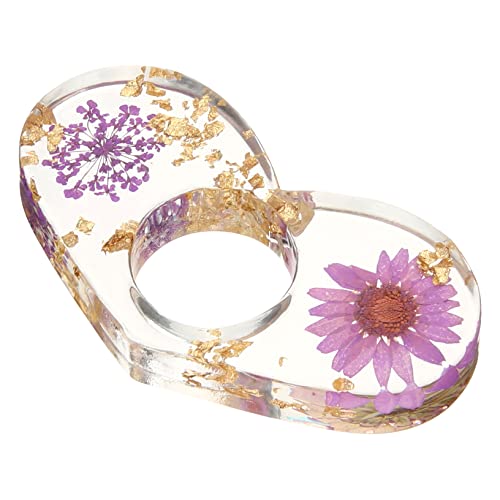 Marque-pages en résine et fleurs séchées de qualité supérieure EXCEART