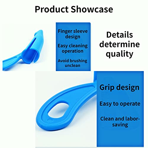 Image of Dog Toothbrush Dog Tooth Brushing Kit Cat Toothbrush Can Adjust The Size of The Finger Cot Pet Finger Toothbrush Professional Removal of Bad Breath Dental Calculus Cats and Dogs Universal