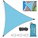 DASIAUTOEM Toldo parasol triangular para jardín, balcón, resistente al agua, con protección UV, cortavientos, para jardín, terraza, exterior, camping, triangular, 3 x 3 x 3 m