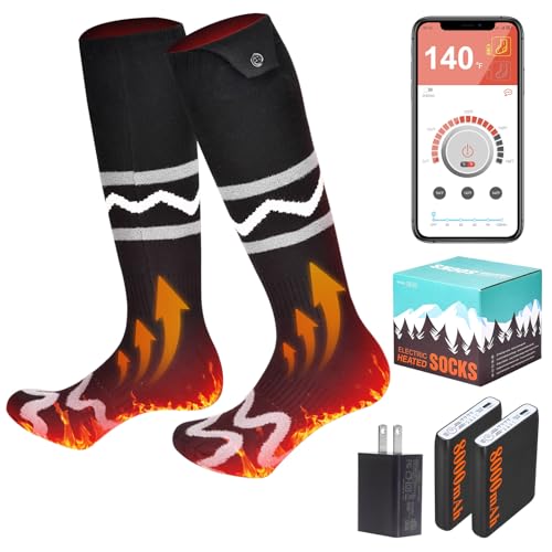 App-Controlled 8000mAh Heated Socks
