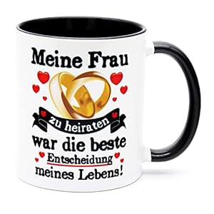 Meine Frau zu heiraten Kaffee Tasse Becher Geschenk Jahrestag Hochzeitstag Valentinstag Geburtstag Idee…