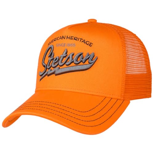 Image of Stetson American Heritage Trucker Cap Men Breathable Mesh Snapback Summer Winter