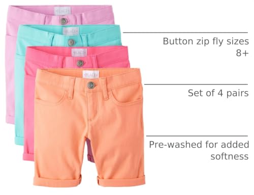 Image of The Children's Place Girls' Solid Skimmer Shorts