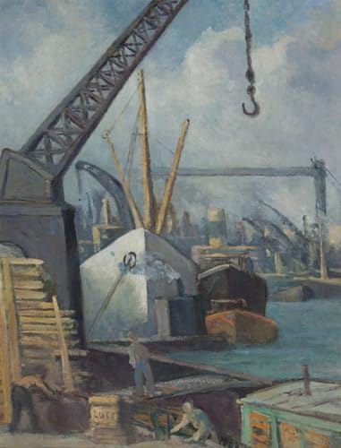 Tableaux Le Port de Rouen Maximilien Luce pour une décoration de salon élégante