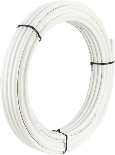 EFIELD Tubo Pex-b de 12 pulgada - 300 pies de color blanco, certificado NSF para agua potable, agua calientefría con cortador de tuberías -