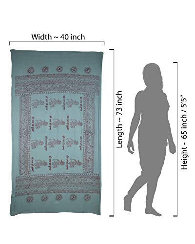 Yoga Scarf Meditation Shawl Large Wrap Hindu Prayer Stole OM Krishna print4