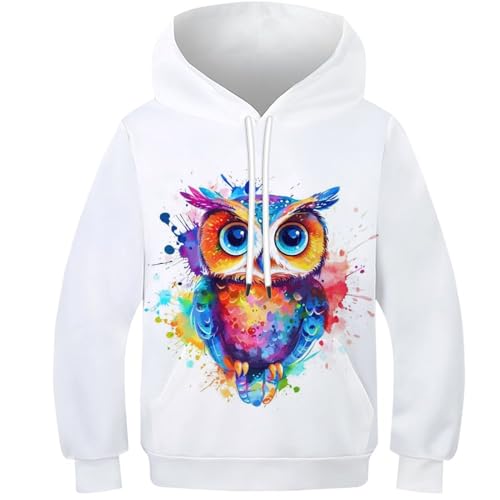 Sweat-shirts avec poche animaux mignons 3D longues pullover fille