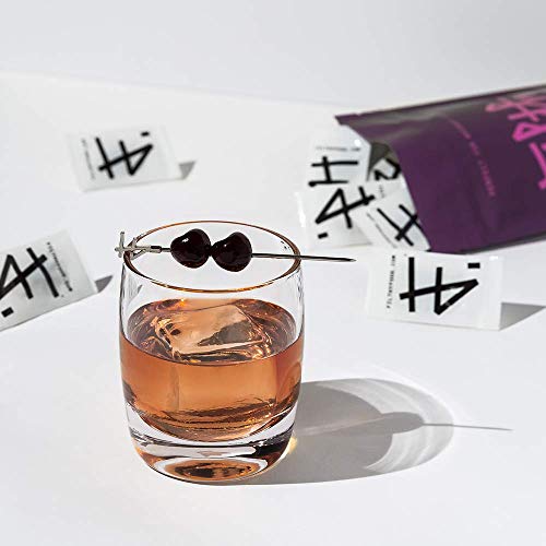 Filthy Food Black Amarena Cherrries - Premium Cocktail Cherry Garnish - Non-GMO, Vegan & Gluten Free - 24 Individually Wrapped Servings, 48 Cherries Total - Thumbnail 2