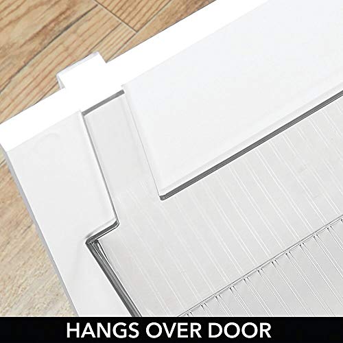 image for mDesign Plastic Over Cabinet Door Storage Organizer Bin for Kitchen, P