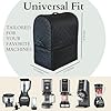 Soundproof Cover for Ninja CREAMi & Blenders – Noise Reduction Shield with Acoustic Egg-Crate Foam – Quilted Sound Dampening Enclosure & Universal Kitchen Organizer with Dual Storage Pockets (Black)