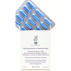 -Fórmula de desintoxicación de hemorroides de 7 días.,7-Day Herbal Detox Formula Remedy for Lasting Hemorrhoid Relief, Works to Address The Root Causes of Hemorrhoids.