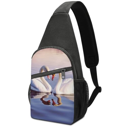 Mochila deportiva tipo sling para viaje y senderismo miniatura 1