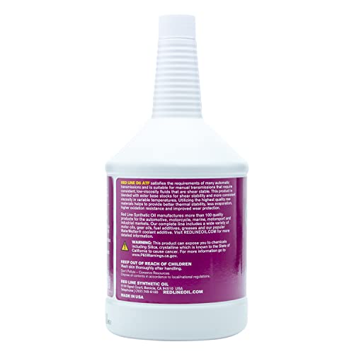 Red Line 30704 Full Synthetic D6 Automatic Transmission Fluid (Atf) - Quart (2 Pack) #TOP2
