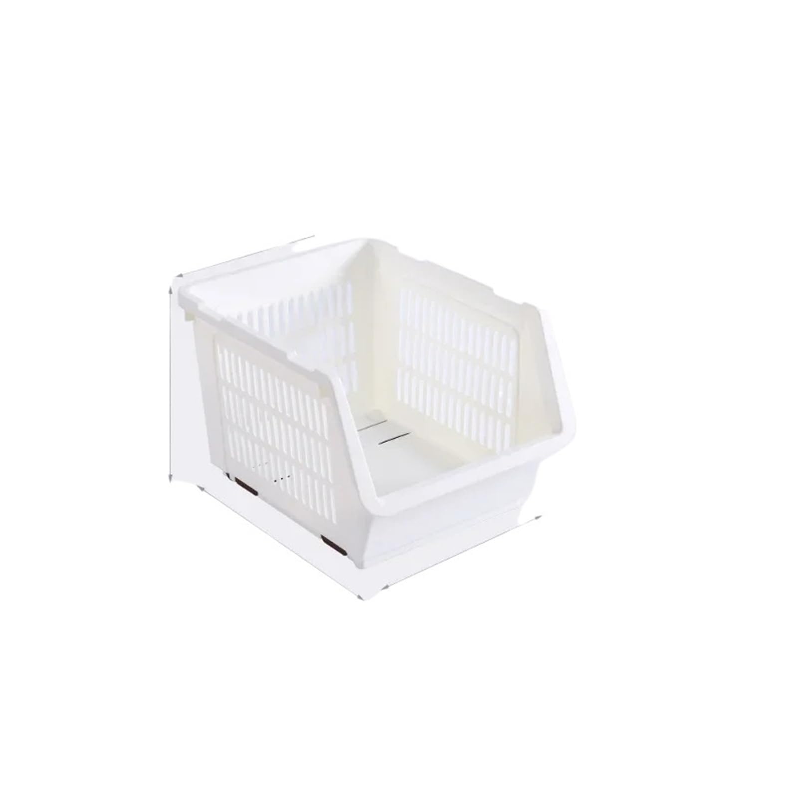 GYTTDERFL Kitchen Shelves Home Kitchen Storage Rack Kitchen Vegetable and Fruit Basket Storage Rack Kitchen Finishing Storage Box Multi-layer Snack Toy St(White)