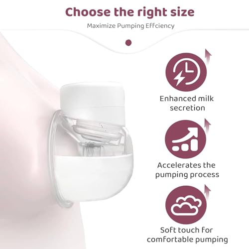 Image of Nursi Luna Flange Insert 15mm 4PCS for 24mm Flange /Shield, Flange Sizing Kit Silicone Flange Insert with Storage Box, Cleaning Brush, Breastfeeding Essentials Kit for Moms