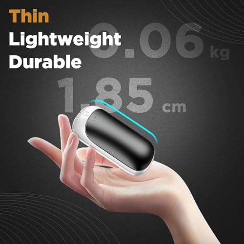 Image of 2 Pack Hand Warmers Rechargeable, Portable Electric Hand Warmers Reusable, USB 2 in 1 Handwarmers, Outdoor /Indoor /Warm Gifts for Men Women