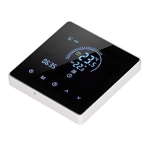 Phefop Termostato, Pantalla LCD Inteligente, Control Digital del Calentador, Ajustes de Temperatura Programables, Adecuado para Oficinas en el Hogar y Hoteles (WiFi, (Control por Voz para Yandex
