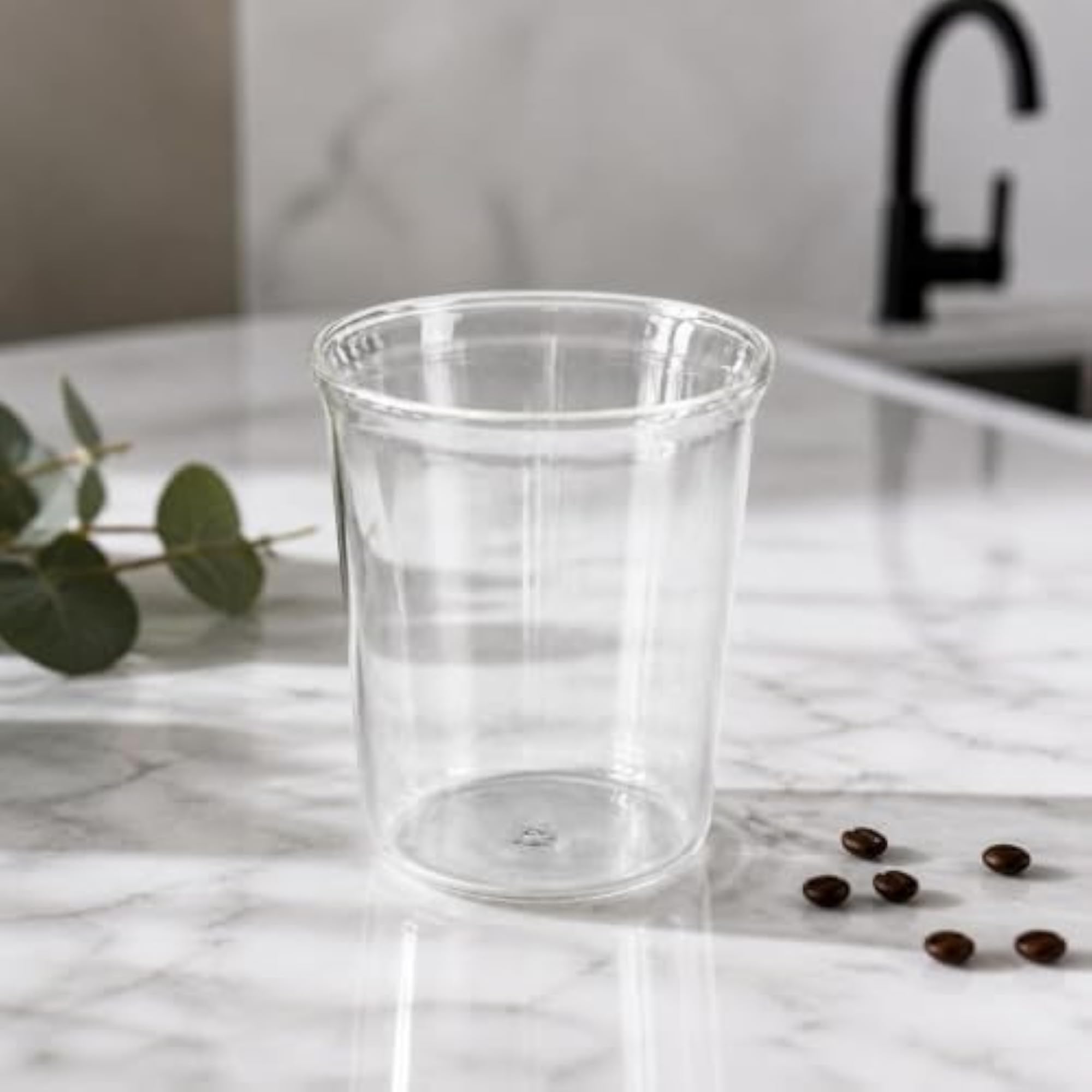 Clear Borosilicate Glass Coffee Cup 350ml Set