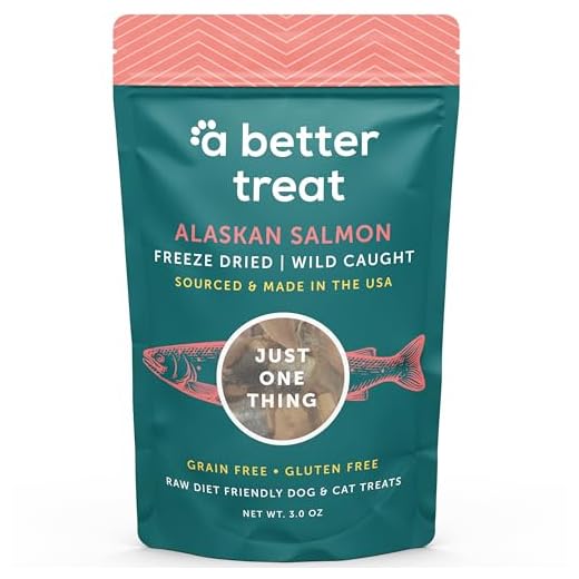 A Better Treat – Freeze Dried Salmon Dog Treats, Wild Caught, Single Ingredient | Natural High Value | Gluten Free, Grain Free, High Protein, Diabetic Friendly | Natural Fish Oil | Made in the USA