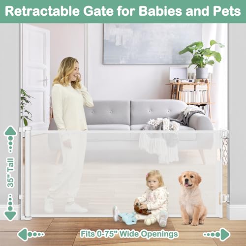 75-Inch-Retractable-Dog-Gate-for-Doorways-Retractable-Mesh-Baby-Gate-for-Stairs-35-Tall-Retractable-Baby-Gates-Outdoor-Deck-Gate-for-Pets-Barrier-Retractable-Gates-for-Dogs-Indoor-Child-Safety-Gate
