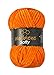 Produktbild Wollbiene Softy 100 Gramm chenille wolle zum häkeln Strickwolle, Babywolle, Chenille Wolle Super Bulky crochet yarn (orange 33)