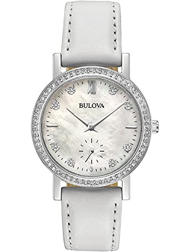 Bulova Reloj Analógico para Mujeres de Cuarzo con Correa en Cuero 96L245 Bulova Reloj Analógico para Mujeres de Cuarzo con Correa en Cuero 96L245