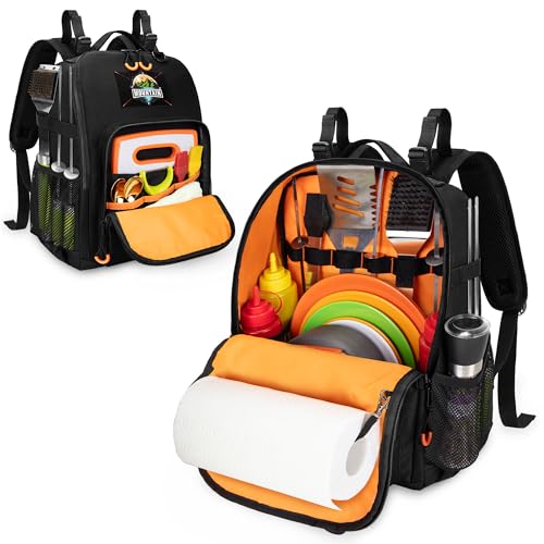 Tactical-Camp-Utensil-Organizer-Backpack-with-Paper-Towel-Holder Tactical Camp Utensil Organizer Backpack with Paper Towel Holder - Image 1
