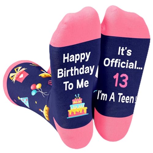HAPPYPOP 13th Birthday Socks for Girls
