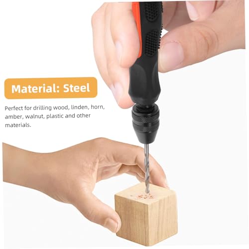 EXCEART Pin Vise Hand Drill Bits Set 0.5-8mm miniatura 3