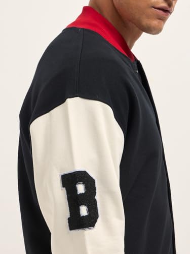 Image of THE BEAR HOUSE Men's Pure Cotton Relaxed Fit Jacket