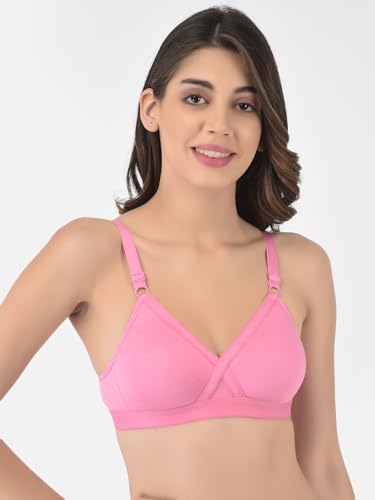 Image of Softline Women's Cotton Rich Wire-Free Non-Padded Balconette Bra Combo | Seamless, Breathable & Soft Fabric | Full Coverage & Everyday Comfort (Pack of 2)