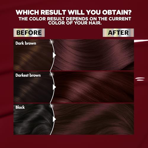 Garnier Hair Color Nutrisse Ultra Color Nourishing Creme, BR1 Deepest Intense Burgundy (Acai Berry) Red Permanent Hair Dye, 1 Count (Packaging May Vary)