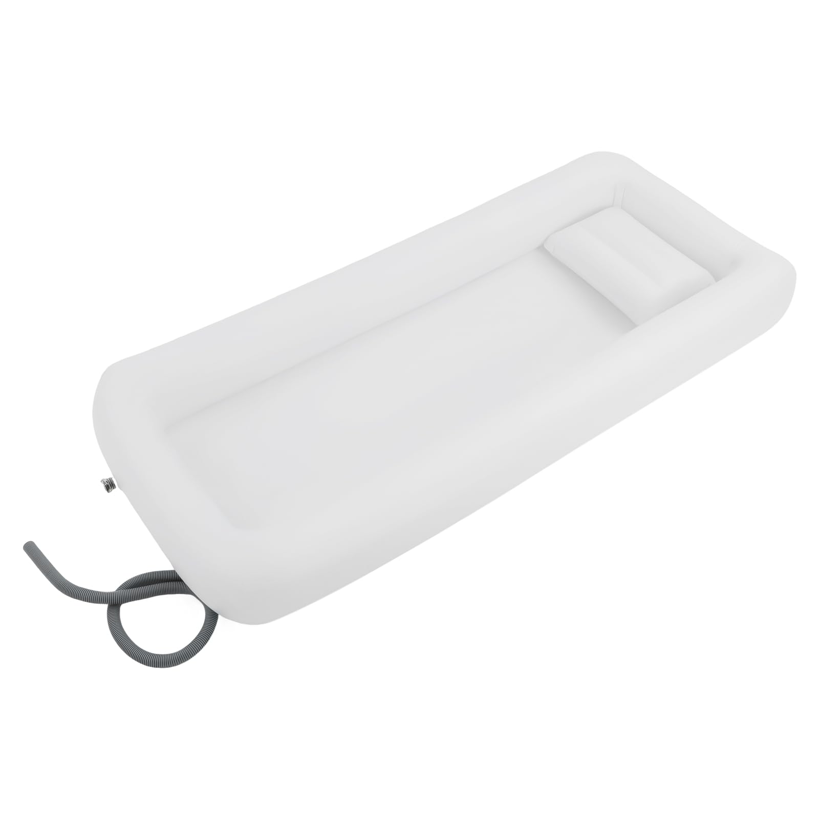 Bañera Inflable, Bañeras Inflables Juego de Ducha con Bolsa de Agua y Bomba de Aire para Discapacitados, Baño En La Cama Herramientas