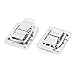 GOSONO 4Pcs/lot Silver Fastener Toggle Latch Catch Chest Case Suitcase Boxes Chests Trunk Lock Clip Clasp Trinket Tool Practical Locks