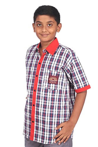 Image of D V Boys Cotton Regular Fit Uniform Shirt