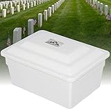 Cremation Vault for Urn Burial - Strong Durable and Waterproof Funeral Vault Made of High-Density...
