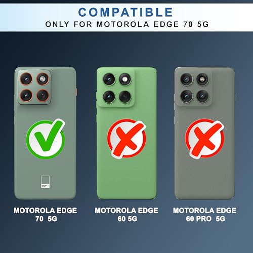 Image of CEDO Backcover for Motorola Moto Edge 70 (5G) | Camera Protection Bump Shockproof Edge | Ultra Hybrid Transparent Acrylic Clear TPU+PC Hard Backcase Cover (Black)