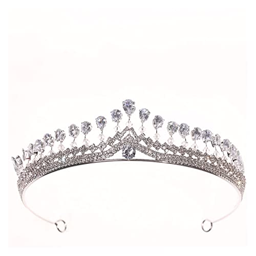 Bijoux de tête mariage avec diadème strass et couronne de mariée couleur or
