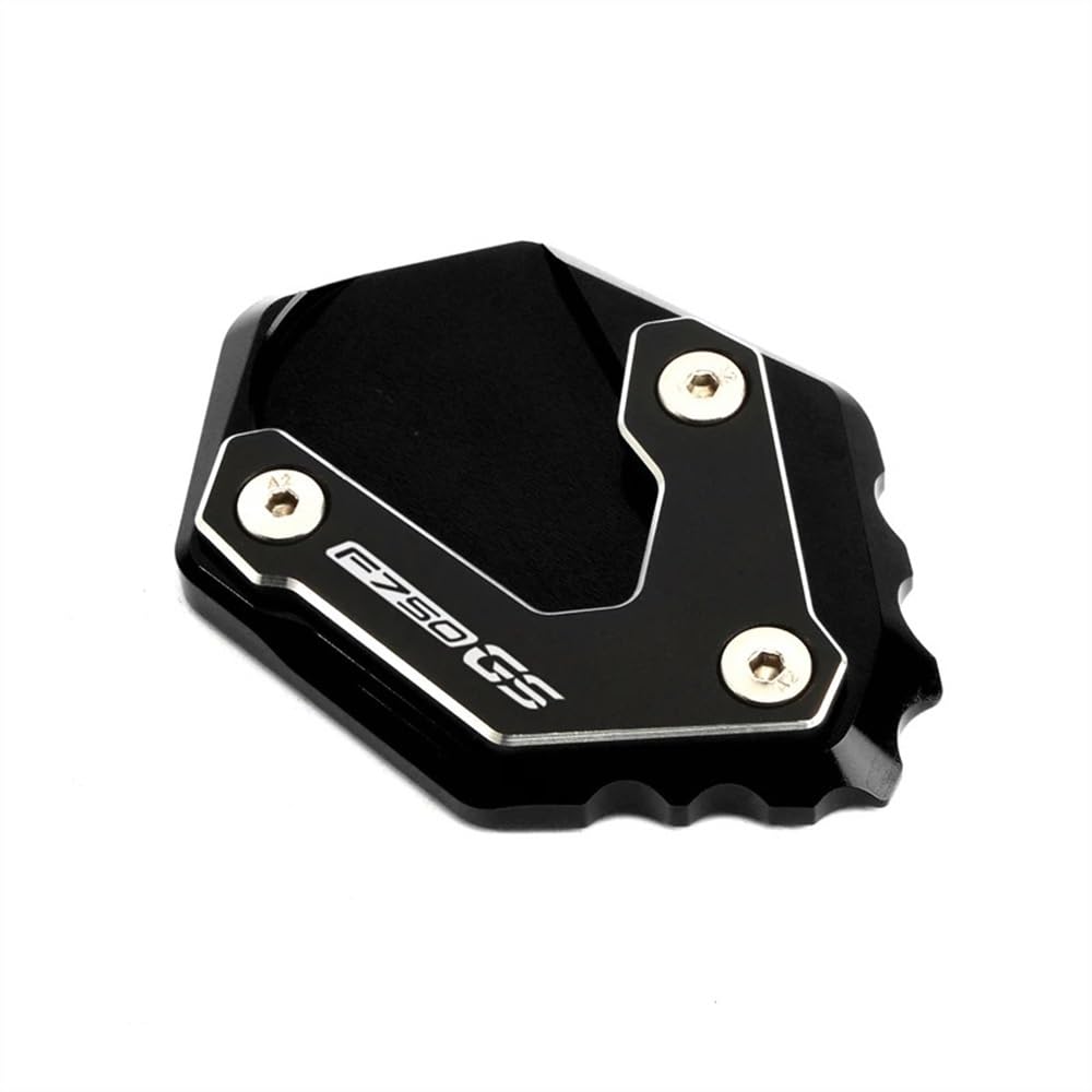 Motorcycle Kickstand Pad For BMW F750GS / F850GS (2021+) - CNC Aluminum Enlarger Plate, Prevents Sinking & Scratches (Blue)