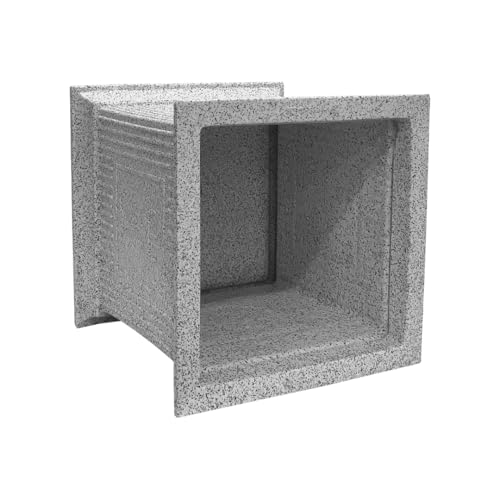 Image of Harshdeep Flower Pot for Tulsi Plant - Indoor Outdoor Home Balcony Garden Decorative UV Resistant Light Weight Roto Molded 12 Inch Planter (White Stone)