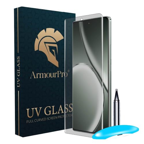 Image of ArmourPro Matte UV Tempered Glass for Realme GT 6 and Realme GT 6T 5G, Curved Screen Protector, Anti-Glare, Edge-to-Edge Coverage, Fingerprint Friendly, Case Friendly | Pack of 1