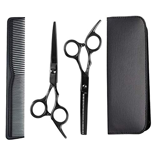 Preisvergleich Produktbild Haarschere Set, GAYISIC Premium Scharfe Friseurscheren, Haarschneideschere Licht Einseitiger Effilierer, Effilierschere - Profi Friseur Schere Haare Perfekter Friseurschere Haarschnitt Frisörschere