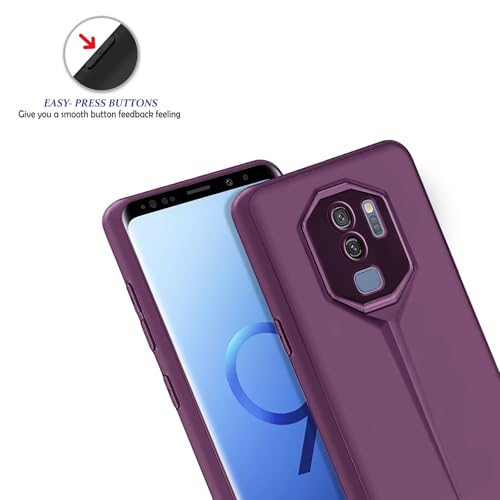 Image of Amazon Brand - Solimo Ultra-Thin Blade Runner Series Matte Finished Camera Protection Soft Back Cover for Samsung Galaxy S9 Plus - Purple