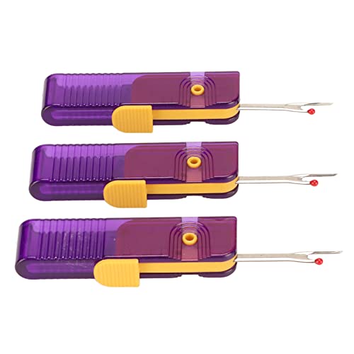 3 Pcs Seam, Rippers 180 Degree Rotation Folding Purple S Thread for Household Sewing DIY Crafts