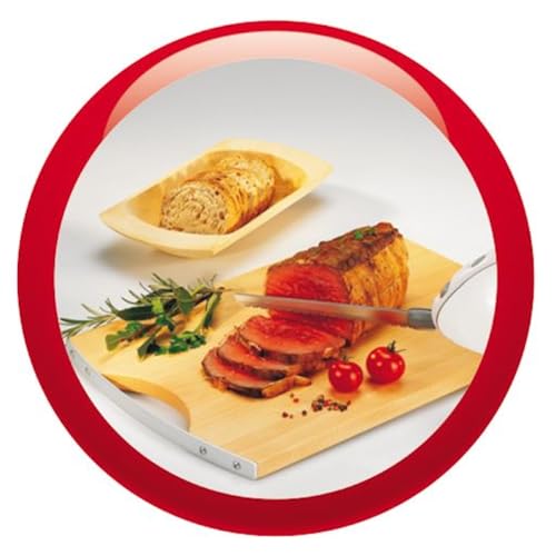 Foto von Tefal Elektrisches Messer, 100 Watt, Edelstahlklinge, geeignet für Tiefkühl-Gut, Elektromesser in weiß/greige, 8523.31