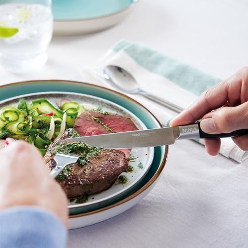 Ninja Foodi StaySharp 6 Steak Knives for use with StaySharp Knife Sharpener, 6-Piece Set, Stainless Steel with Sharp Precise Non-Serrated Blades and Comfortable Handles, K32106UK - Image 8
