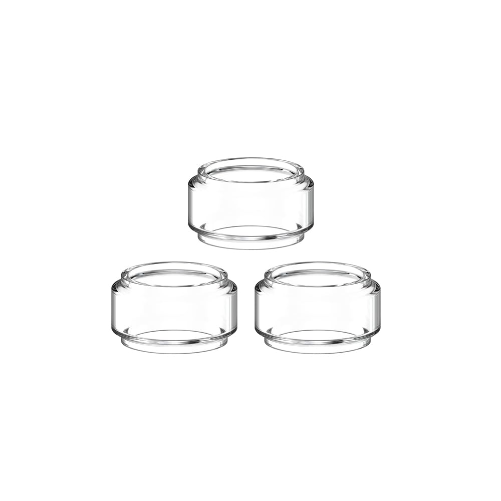 3pcs Replacement Straight Fat Bubble Glass Tube Tank For VandyVape Kylin M Pro RTA Tank (8-ML Fat)