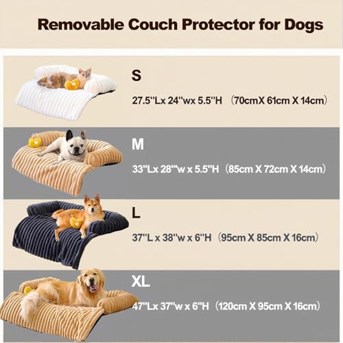 Couverture de chien moelleuse amovible pour votre salon