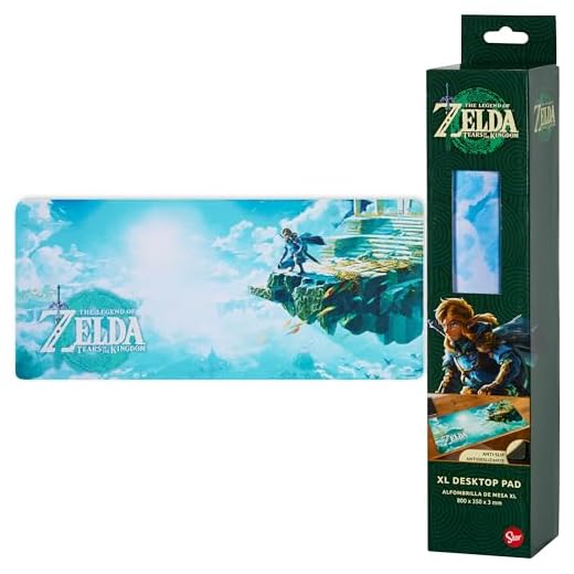 Zelda Alfombrilla Grande Antideslizante para Escritorio para Niños, Regalo Gamer